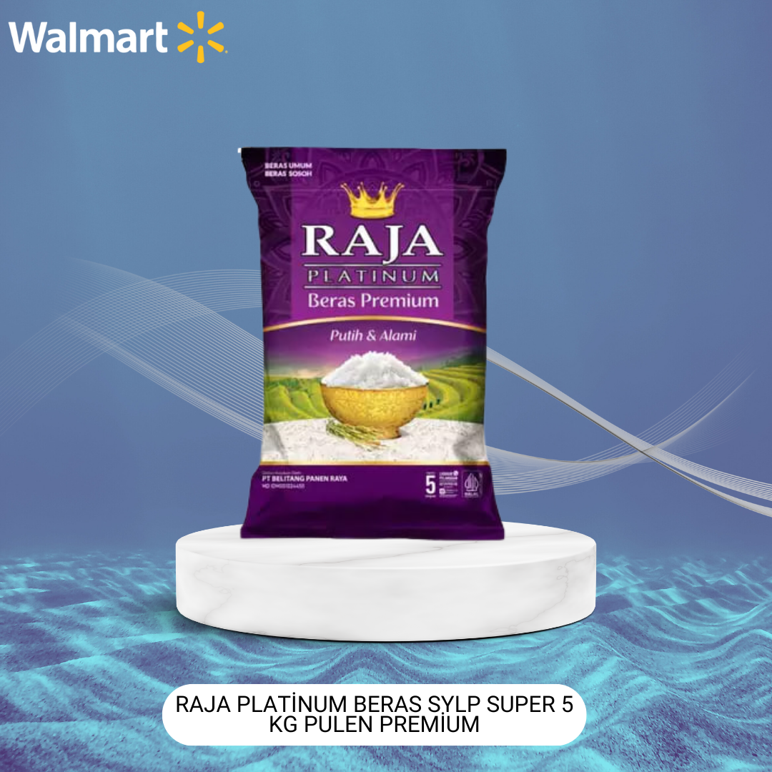 Raja Platinum Beras Sylp Super 5 Kg Pulen Premium