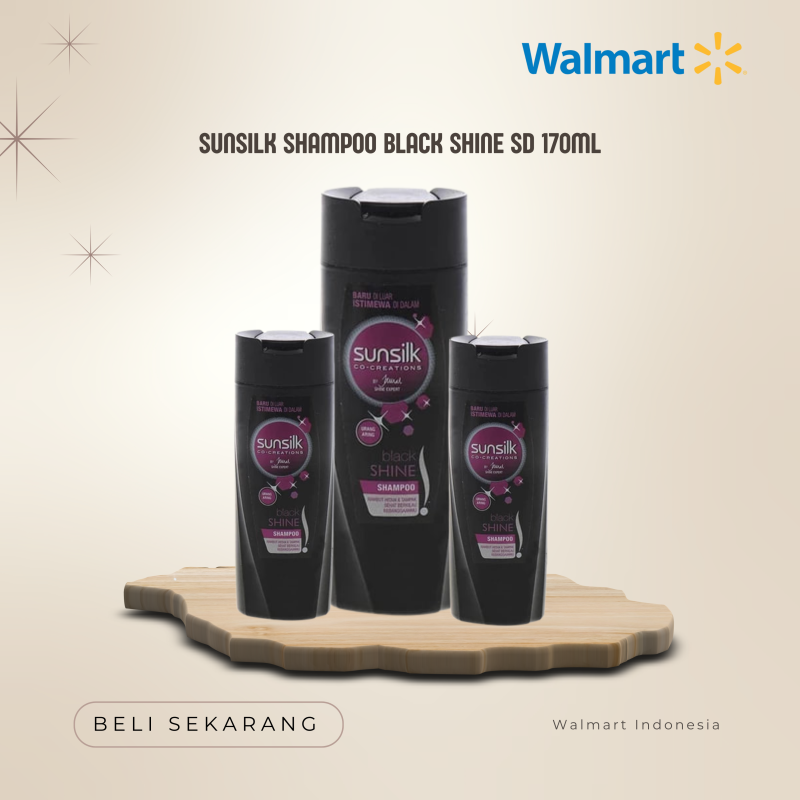 SUNSILK SHAMPOO BLACK SHINE SD 170ML