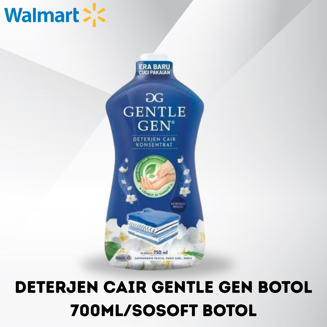 DETERJEN CAIR GENTLE GEN BOTOL 700ml/SOSOFT BOTOL