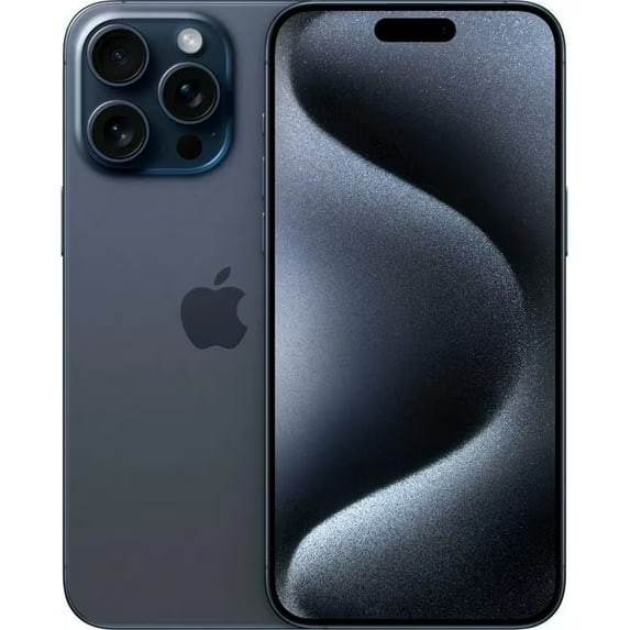 Apple iPhone 15 Pro Max Bekas - Tidak Terkunci Operator - 512 GB Biru Titanium